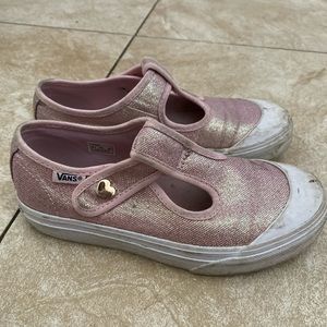 Vans pink shimmer  Mary Janes